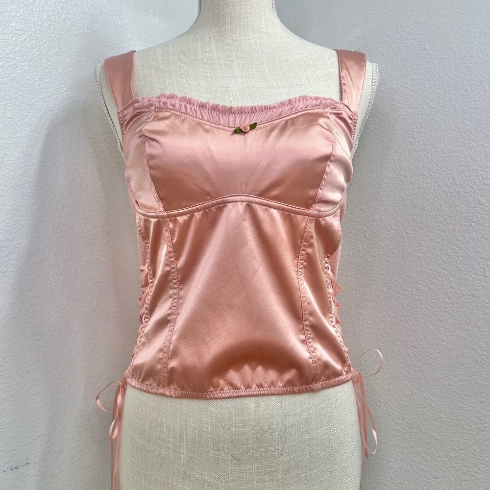 NWT Kimchi Blue Angela Pink Blush Tank Top - Picture 2 of 5